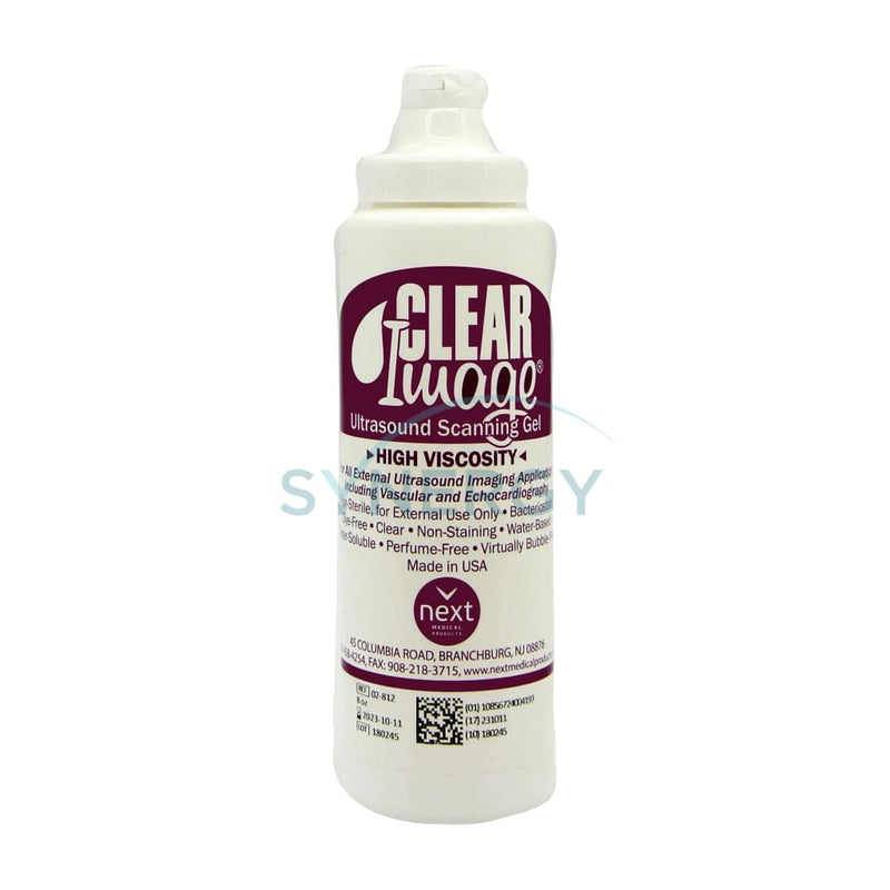 Clear Image - Ultrasound Gel 8Oz Squeeze Bottle Flip-Top Cap (Medium / High ) (Bt)