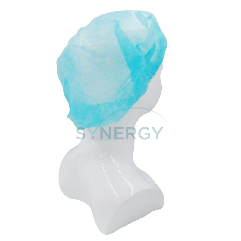 Disposable Bouffant Cap 20G 53 Cm Blue (Pack)