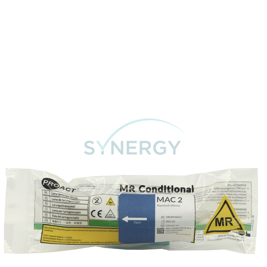 Mr Conditional Object Proact MR Conditional Laryngoscope Blade, Disposable, Mac 1 - 4 (Pack ...