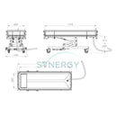 Shower Trolley with Hydraulic Lifting System