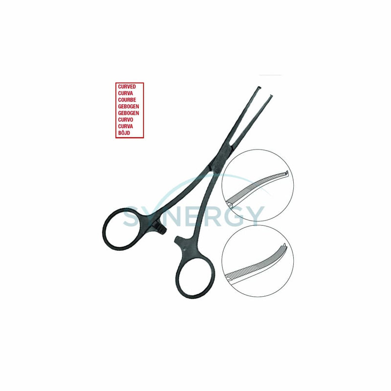 Sterile Kocher Forceps 1 X 2 Teeth Curved 16 Cm