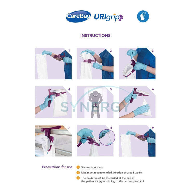 Urigrip - Holder For Carebag Urinal Homecare