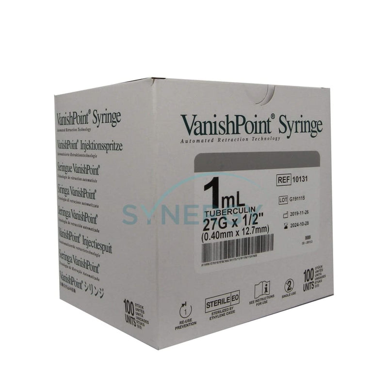 Vanishpoint Tb Syringe 1Ml 27G X 1/2 (Bx)