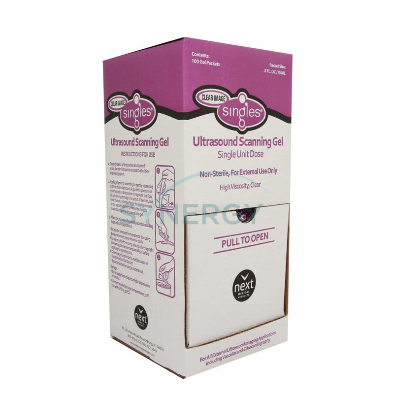 Clear Image Singles - Ultrasound Gel (Bx Of 100S)