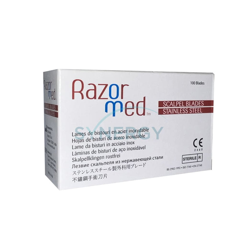 Razormed - Stainless Steel Scalpel Blades Sterile Disposable (Bx)