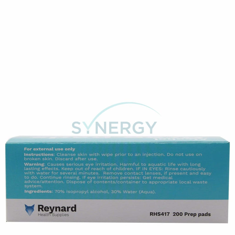 Reynard 70% Alcohol Prep Pads 6 Cm X